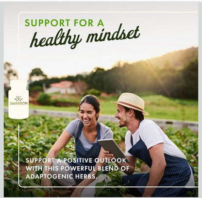 Swanson Adaptogenic Herbal Complex | with Rhodiola, Ashwagandha & Ginseng | Stress Support | Supports Energy & Overall
Immune Function | 60 Capsule; Exp 04/2028