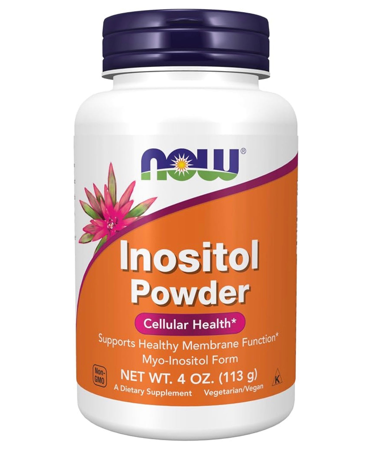 NOW Pure Myo-Inositol Powder | 730mg Myo-Inositol Per Serving | 155 Day Supply | Supports Healthy Membrane Function & Neurotransmitter Signaling | Cellular Health | 4oz/113g; Exp 05/2031