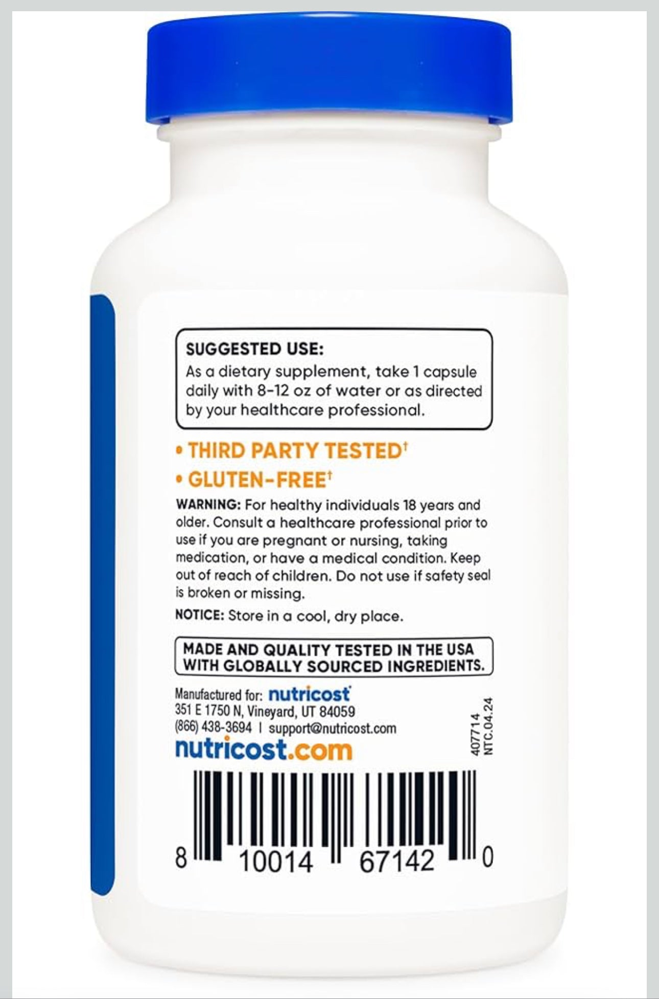 Nutricost Zinc + Copper | Supports the Immune System | Essential Minerals | 15mg of Zinc Gluconate & 2mg of Copper Bisglycinate | 120 Capsules; Exp 11/2028