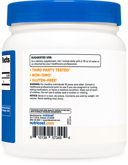 Nutricost L-Lysine 1000mg | Pure L-Lysine HCL Powder | 500 Servings | Supports Immune Function | Healthy Skin and Lips | 500g(1.1lb), Exp 09/2027