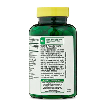 Spring Valley Ginger Root 550 mg | Digestive Health Support | Nausea & Bloating Relief | 100 Capsules; Exp❗️ UNCLEAR 07/2028 👉🏽Check last picture