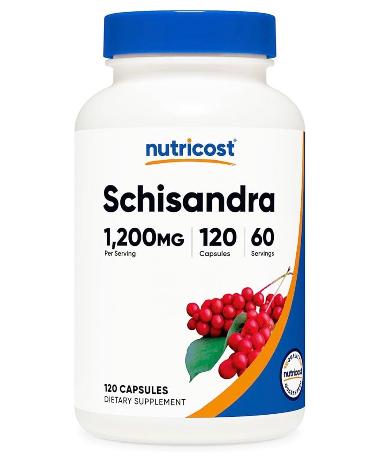 Nutricost Schisandra 1,200mg | Schizandra | Adaptogen | Fights Fatigue | Stress Support | 120 Capsules; Exp 12/2028