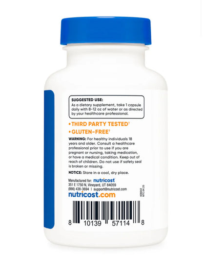 Nutricost Lactoferrin 300mg | 60 Servings | Supports a Healthy Immune System & Promotes Iron Absorption | Promotes Overall Wellness | Immune Peptide | 60 Capsules; Exp 06/2028