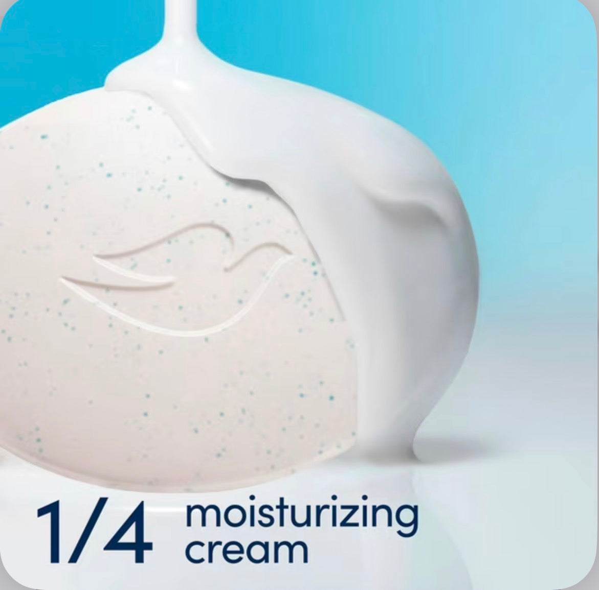 Dove Gentle Exfoliating Beauty Bar | Buffs Away Dead Skin & Boosts Moisture | Exfoliating & Moisturizing | 3.75oz/106g