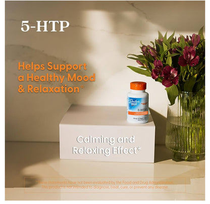 Doctor's Best 5-HTP  (5-hydroxy L-tryptophan) 100 mg | Promotes Healthy Sleep | 60 Capsules; Exp 02/2027