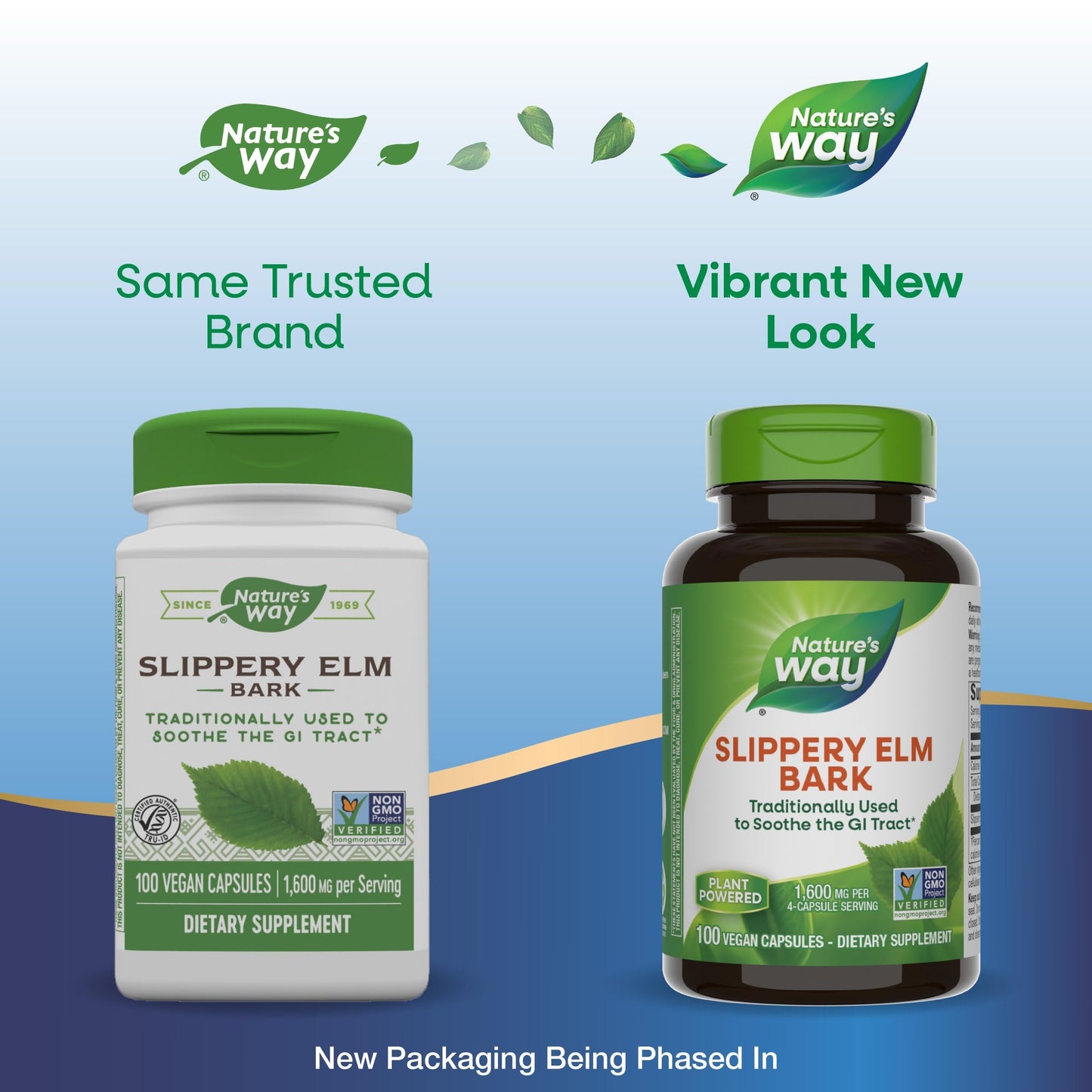 Nature's Way Slippery Elm Bark 400mg | Helps Coat & Soothe Gastrointestinal (GI) Tract | Helps with Acid Reflux | 100 Capsules; Exp 02/2029 ❗️ROUGH PACK 👉🏽Check last picture