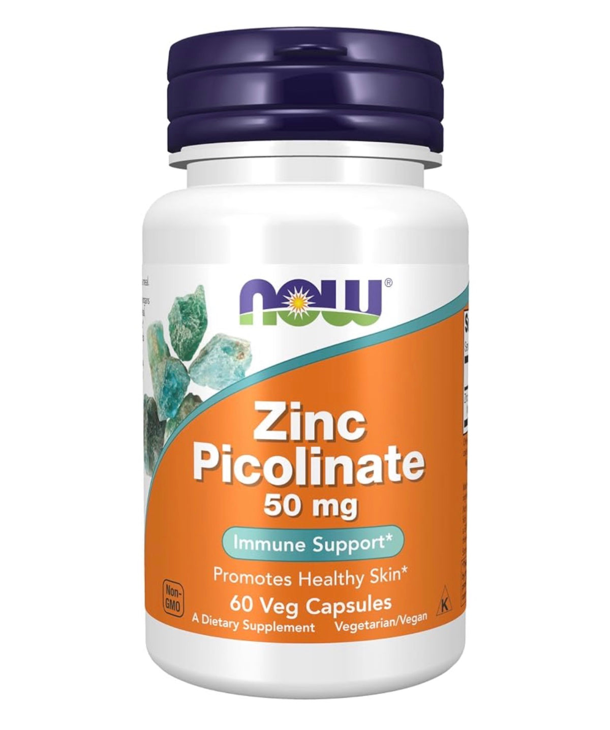 NOW Zinc Picolinate 50mg | Supports Enzyme Functions & Hormone Balance | Immune Support | 60 Capsules; Exp 03/2031