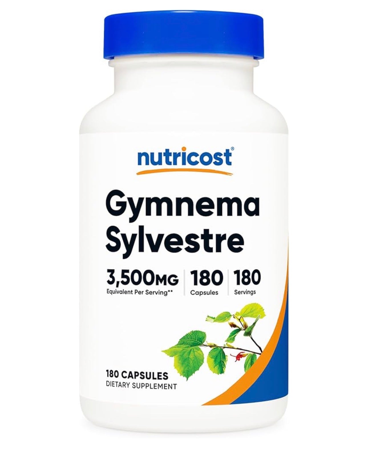 Nutricost Gymnema Sylvestre 3,500mg (20:1 Extract) |Supports Healthy Blood Glucose Levels | 180 Capsules; Exp 08/2027