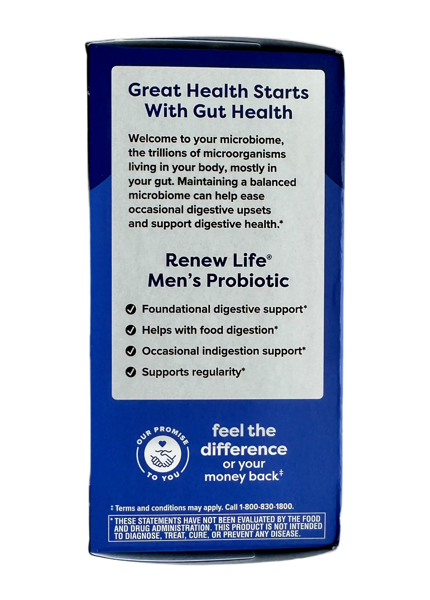 RenewLife Men's Care Probiotic 50 Billion CFU, 8 Diverse Strains | Plus Prebiotic & Digestive Enzymes | 30 Vegetarian Capsules 07/2026