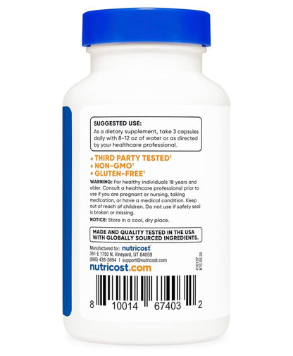Nutricost Turmeric + Boswellia 2000mg with BioPerine 15mg | 95% Curcuminoids | Supports Joint Health & Mobility | Anti-inflammatory | 90 Capsules; Exp 04/2028