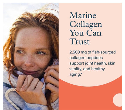 Youtheory Marine Collagen 2500mg | With 8 Vitamins& Minerals | For Healthy Skin, Hair & Nail | Joint Support | 290 Tablets; Exp 01/2028