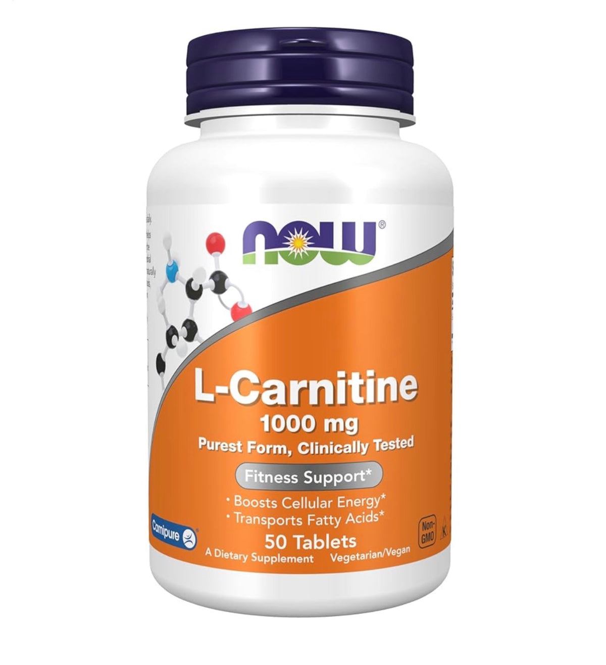 NOW L-Carnitine 1,000 mg | Improves Fertility in Men & Women | 500mg Per Capsule | Promotes Lean Muscle Development | Helps Convert Fat to Energy | 50 Tablets; Exp 05/2030