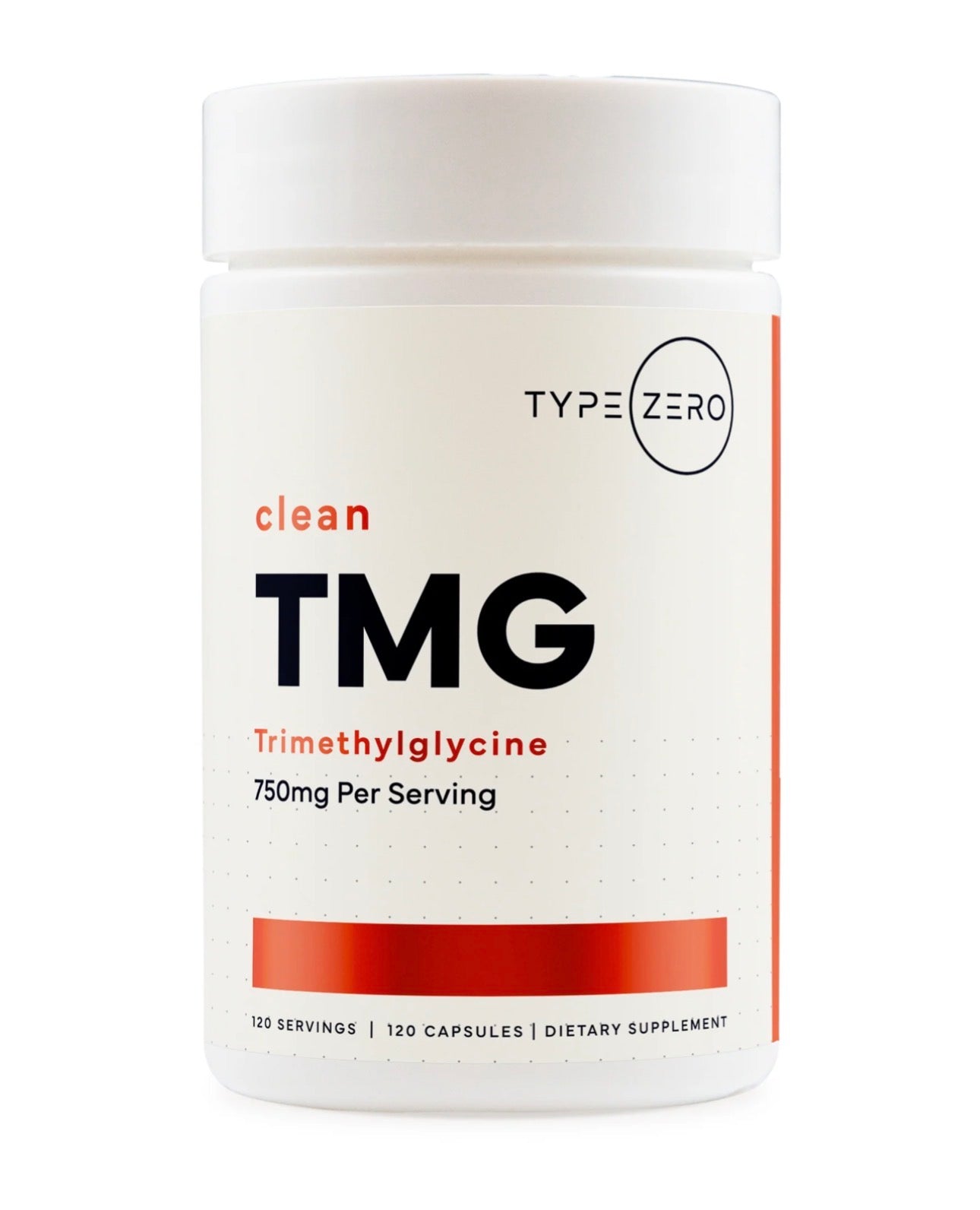 TypeZero TMG 750mg - Trimethylglycine | Betaine Anhydrous | Supports Detoxification | Promotes Healthy Liver Function & Normal Homocysteine Levels | 120 Capsules; Exp 07/2028