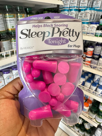 Hearos Sleep Pretty Tonight Ear Plugs | Helps Block Snoring | 12 pairs (24 earplugs)