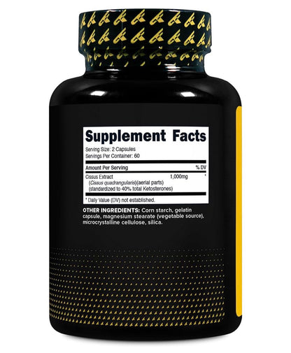 Primaforce Cissus Quadrangularis 1000mg | Supports Bone Strength & Healing | Eases Joint Pain & Stiffness | Helps Your Body Recover Faster After Workouts | Fights Inflammation from the Inside Out | 120 Capsules; Exp 07/2028