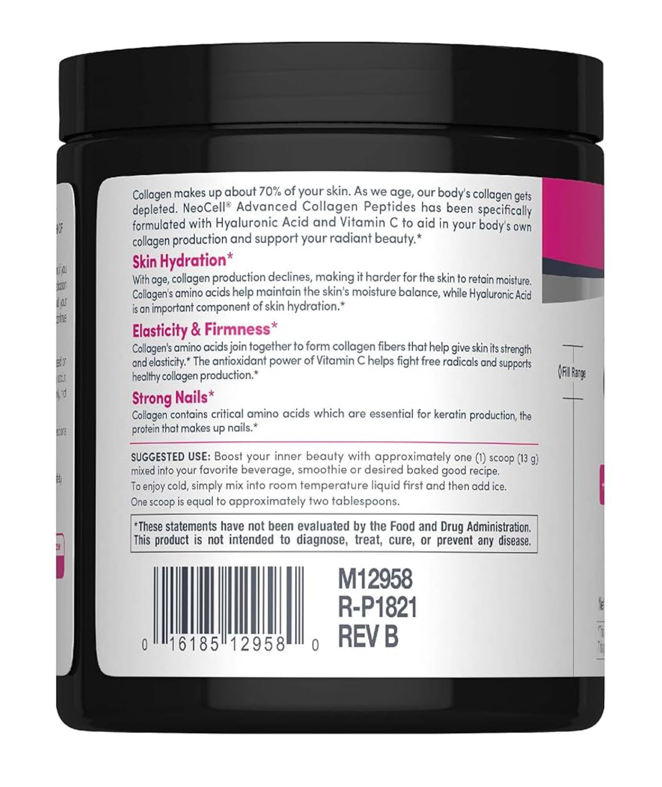 NeoCell Advanced Collagen Peptides Powder | Plus Hyaluronic Acid & Vitamin C | Hair, Skin, & Nails | 𝐅𝐨𝐫𝐦𝐞𝐫𝐥𝐲 𝐍𝐞𝐨𝐜𝐞𝐥𝐥 𝐒𝐮𝐩𝐞𝐫 𝐂𝐨𝐥𝐥𝐚𝐠𝐞𝐧 𝐏𝐥𝐮𝐬 | Unflavored~195g/6.9oz; Exp 04/2027