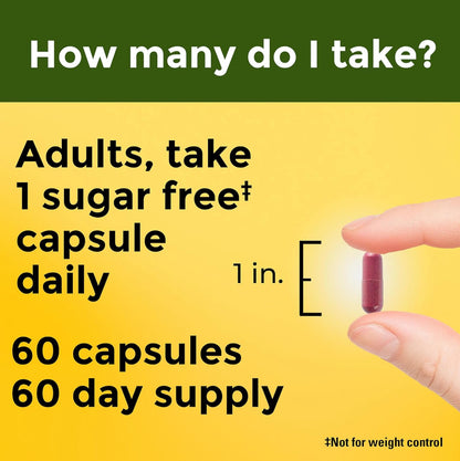 Nature Made Cranberry 500mg with Vitamin C | One Per Day | For Immune & Antioxidant Support | Cranberry Blend for Urinary Tract Health | 60 Capsules; Exp 11/2025
