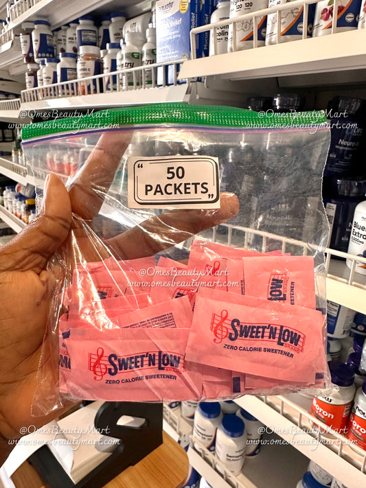 Sweet'N Low Zero-Calorie Sweetener | Sugar Substitute | Great for Diabetes & Those Trying to Cut Down Calories from Sugar | 50 Packets