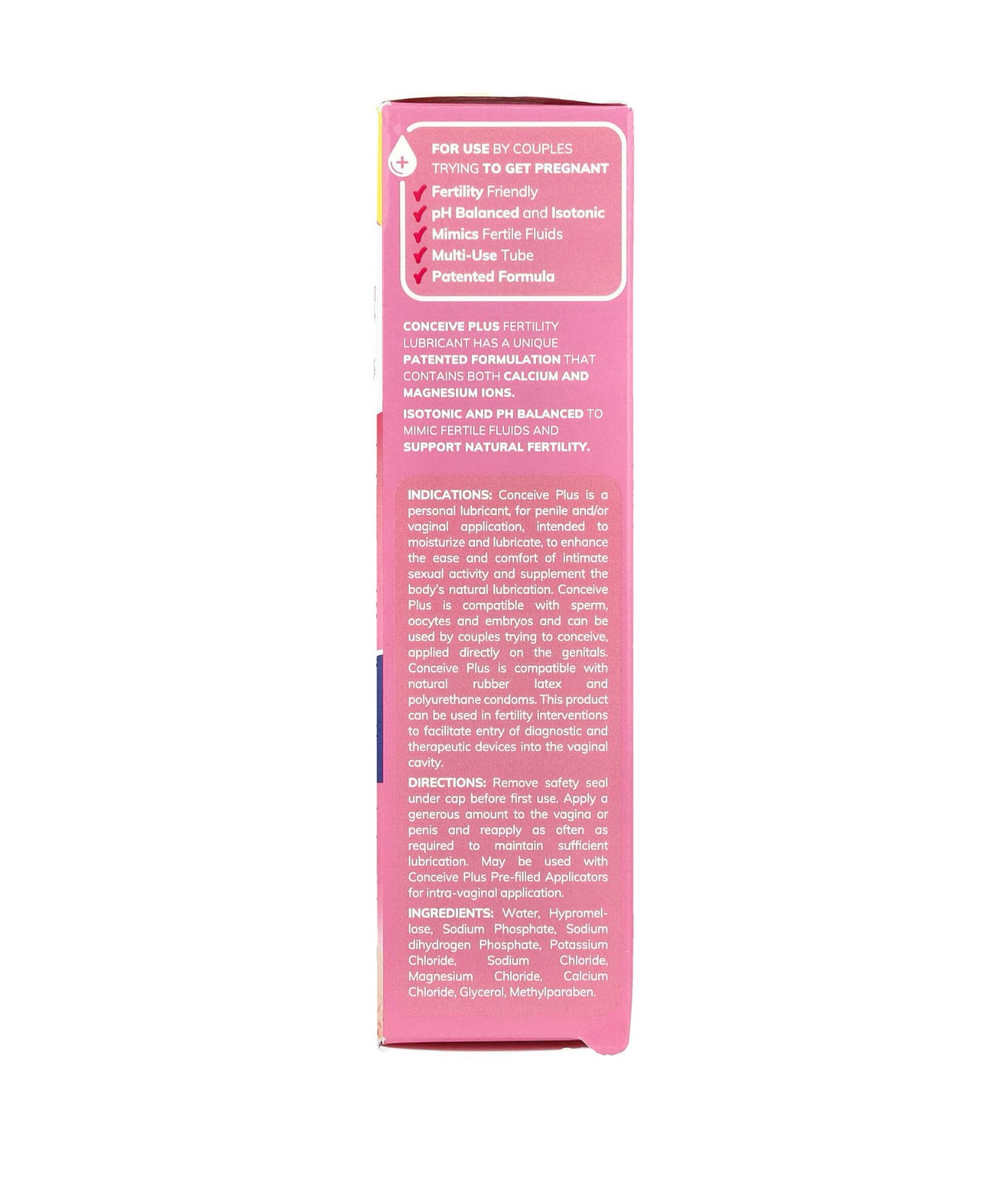 CONCEIVE PLUS Fertility Lubricant | Supports Sperm Viability | Fertility Friendly | For Use By Couples Trying To Get Pregnant | Mimics Fertile Fluids | 𝐌𝐮𝐥𝐭𝐢-𝐔𝐬𝐞 𝐓𝐮𝐛𝐞 - 𝟕𝟓𝐦𝐥; Exp 02/2028