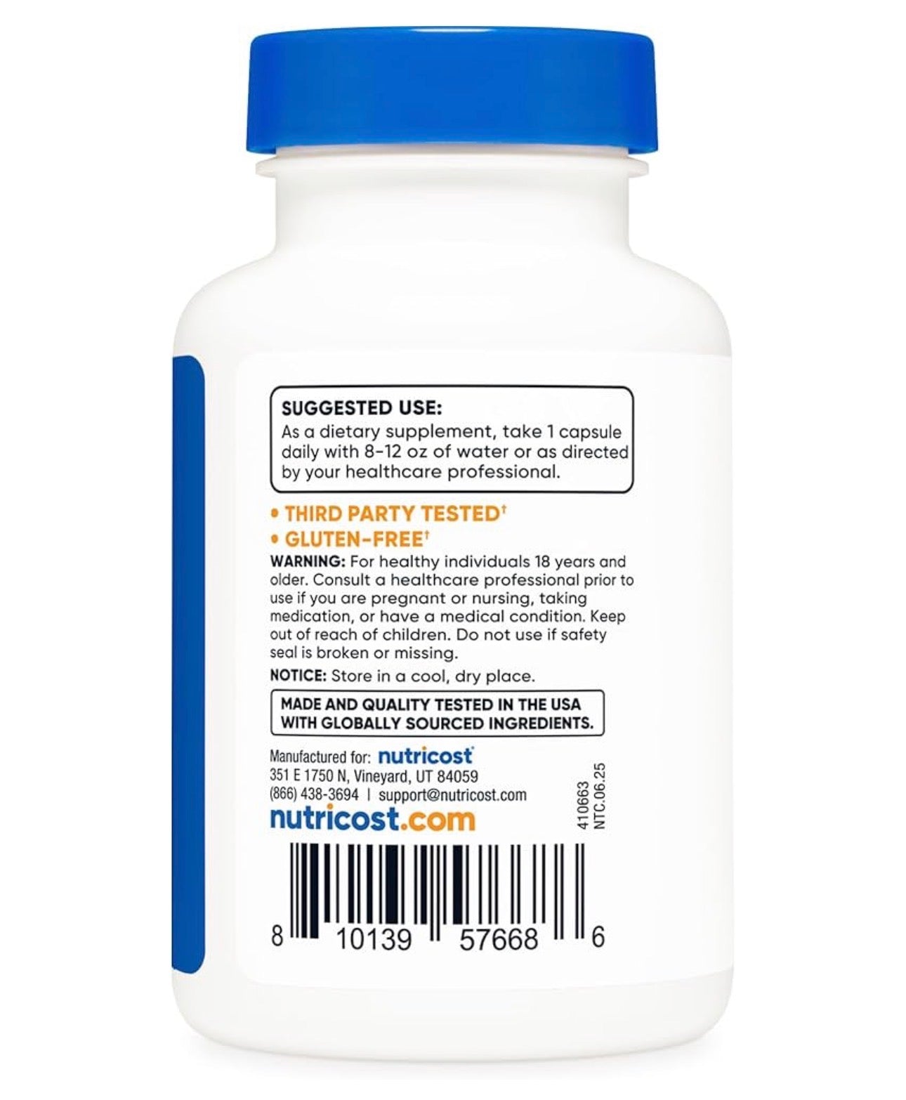 Nutricost Methylated Vitamin B12 + Folate | L-5-MethylFolate (Quatrefolic) 1000 mcg + Methylcobalamin 1,000 mcg | Gentle on Stomach | Supports Heart, Brain, Nerve, Digestive Health | Maintains  Healthy RBCs Production | 120 Capsules; Exp 11/2028