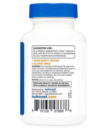 Nutricost Methylated Vitamin B12 + Folate | L-5-MethylFolate (Quatrefolic) 1000 mcg + Methylcobalamin 1,000 mcg | Gentle on Stomach | Supports Heart, Brain, Nerve, Digestive Health | Maintains  Healthy RBCs Production | 120 Capsules; Exp 11/2028