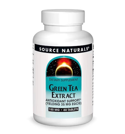 Source Naturals Green Tea Extract 100mg | 35mg EGCG | | Antioxidant Support | 60 Tablets; Exp 03/2029