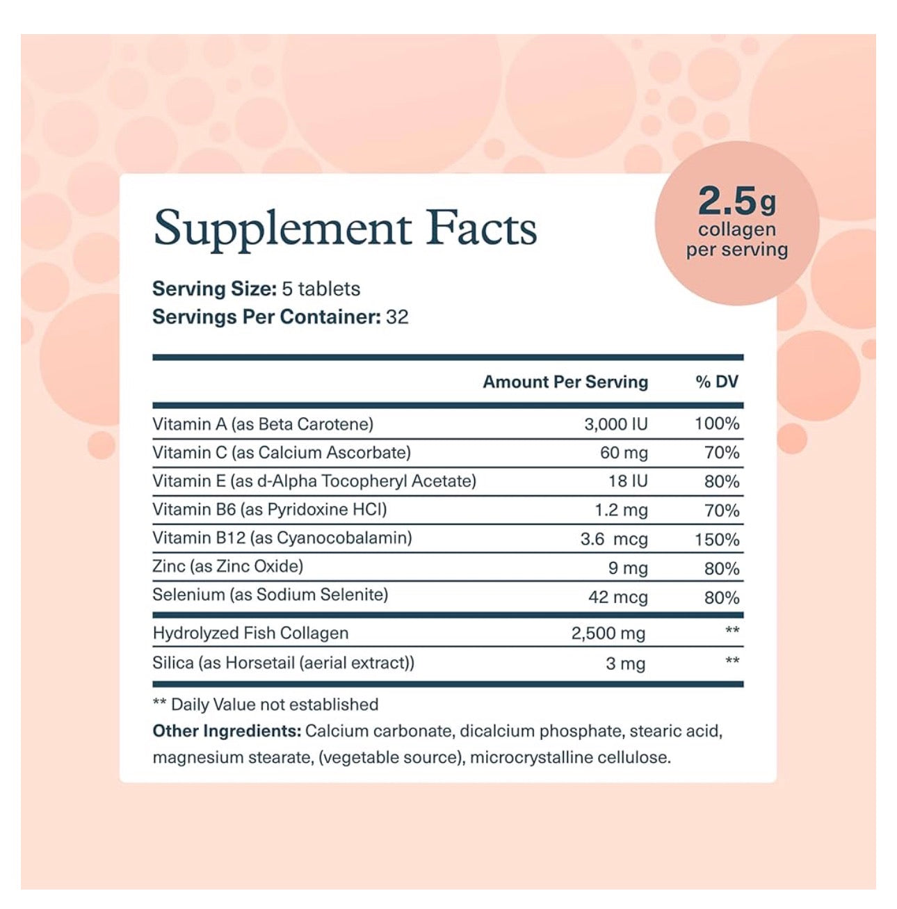 Youtheory Marine Collagen 2500mg | With 8 Vitamins& Minerals | For Healthy Skin, Hair & Nail | Joint Support | 160 Tablets; Exp 03/2027