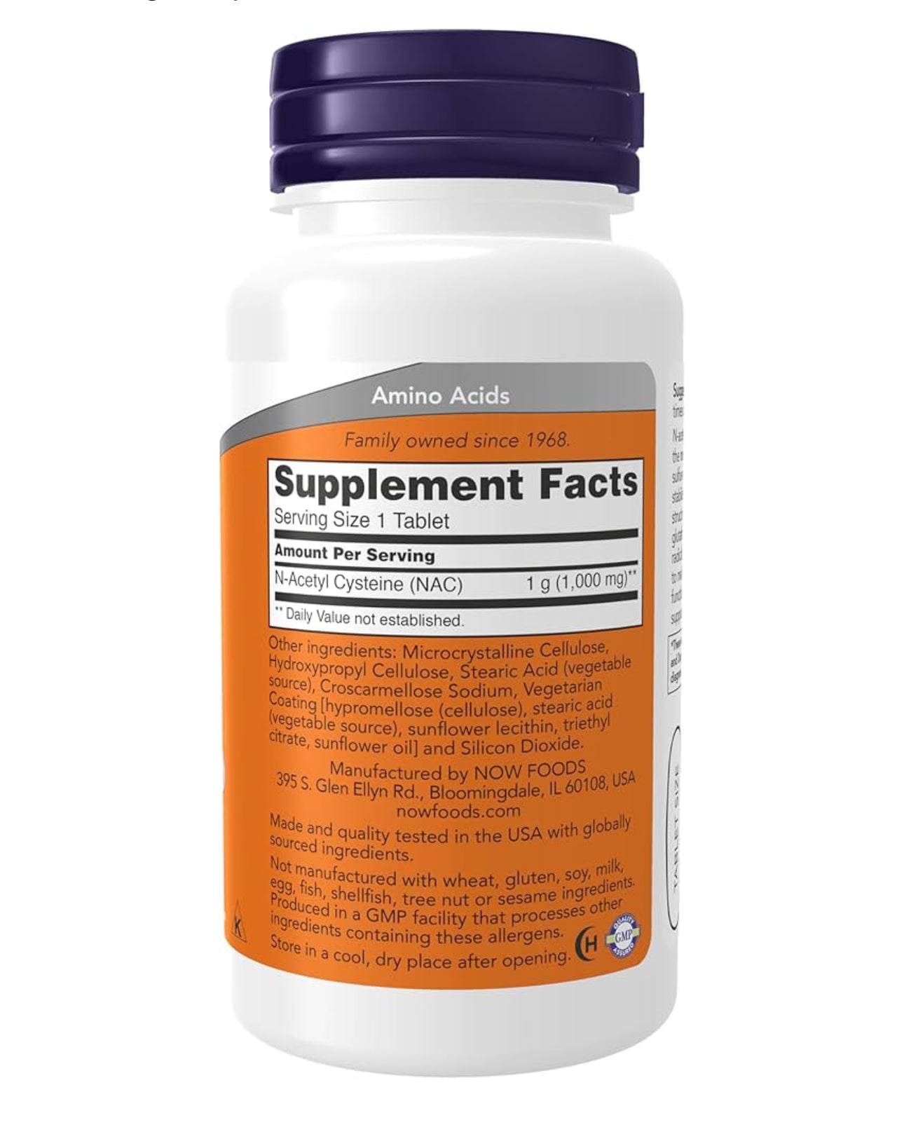 NOW NAC (N-Acetyl-Cysteine) 1,000 mg | Antioxidant | Supports Liver Health & Immune System | Promotes the Formation of Glutathione | 60 Tablets; Exp 07/2028