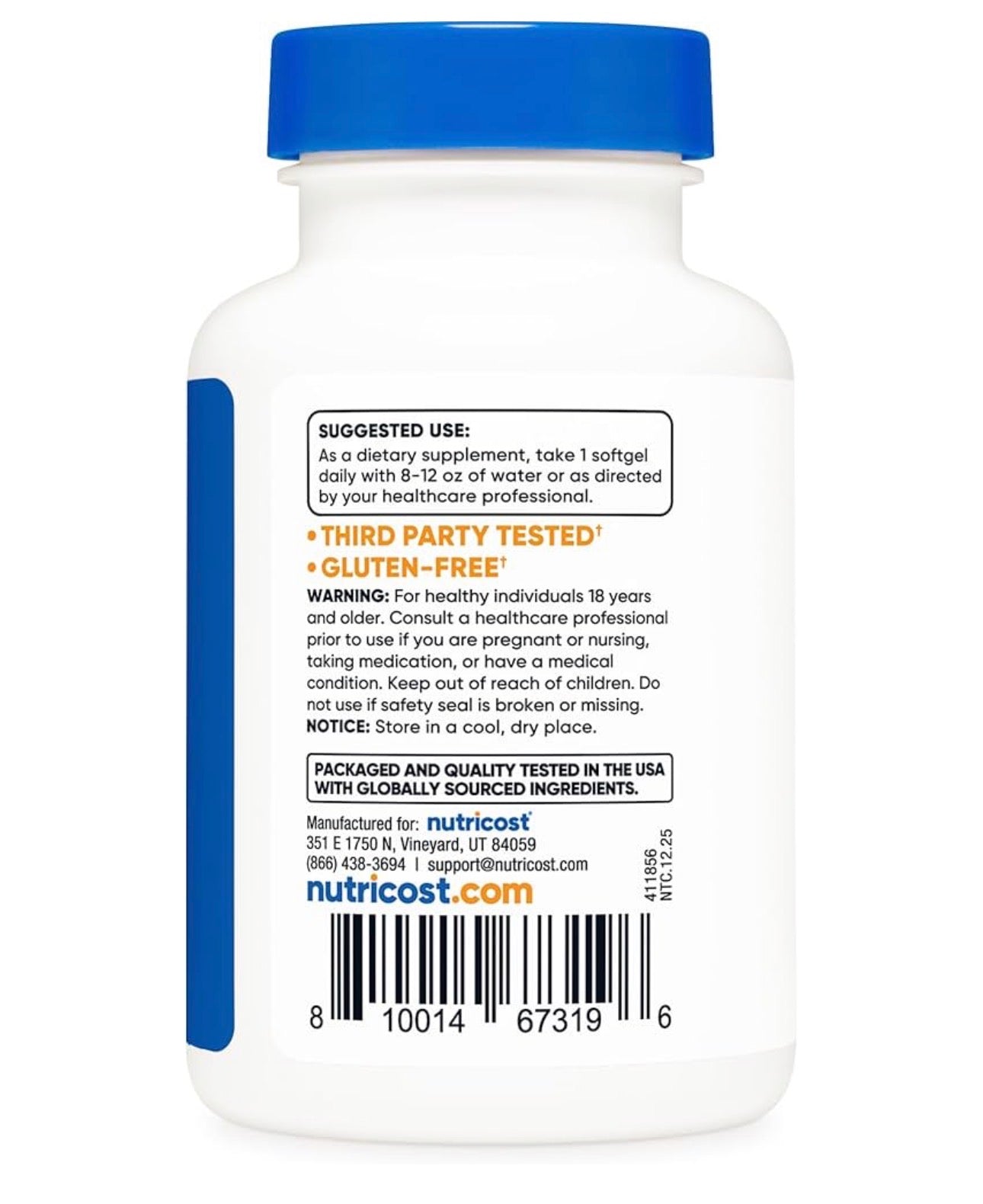 Nutricost Astaxanthin 6mg | Supports Overall Eye Health and Promotes a Healthy Nervous System | Supports Skin Elasticity & Hydration for Healthy Aging | 120 Softgels; Exp❗️ Smudged 12/2028 👉🏽Check last picture