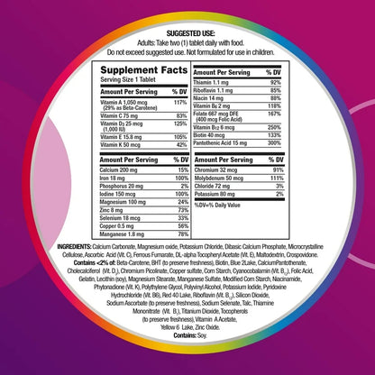 Centrum Multivitamin for Women | Multivitamin/Multimineral Supplement With Iron, Vitamin D3 | 100 Tablets; Exp 10/2027❗️Limited Edition Pack 👉🏽Check last picture