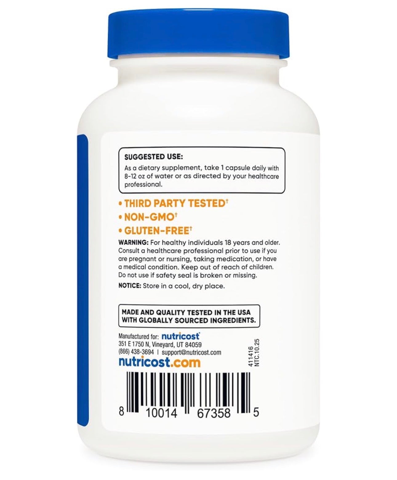 Nutricost Pine Bark Extract 6000mg | Reduces Oxidative Stress & Inflammation at the Cellular Level | 180 Capsules; Exp 11/2028