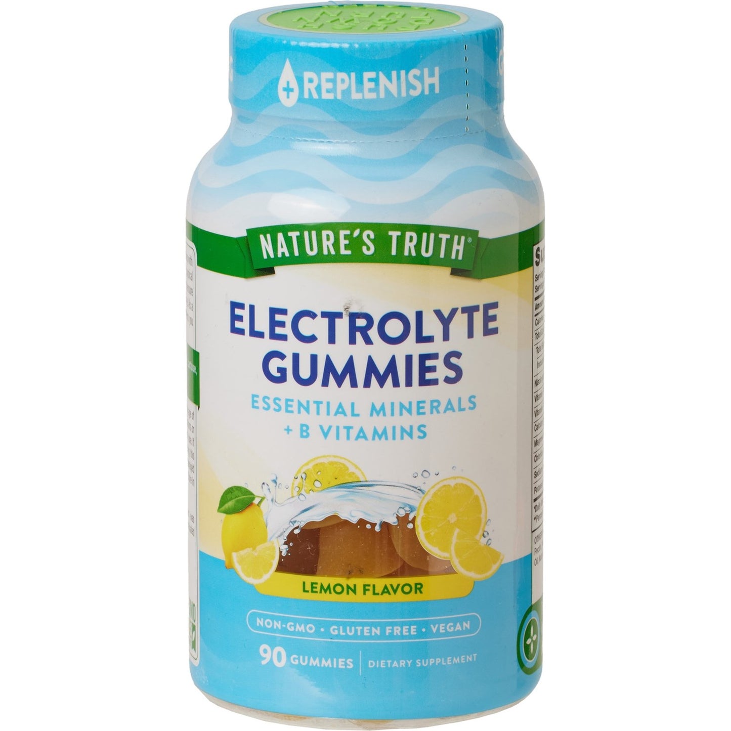 Nature's Truth Electrolyte Hydration Gummies | Hydration Support | Calcium, Magnesium, Potassium | Delicious Lemon Flavor ~ 90 Gummies; Exp 07/2026