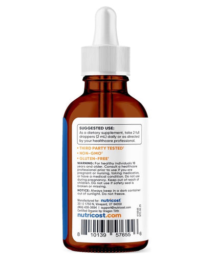 Nutricost Organic Cat's Claw Liquid Drops | Uncaria Tomentosa | 57 Servings | Immune & Antioxidant Support | Soothes Joint Discomfort &  Eases Symptoms of Osteoarthritis and Rheumatoid Arthritis | 3.8 Fl.oz/114ml; Exp 05/2028
