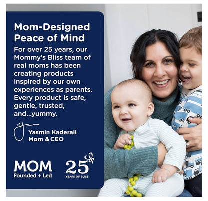 Mommy's Bliss Kids Sleep Chewable | For Kids Age 3 & Above |  35 Servings | Contains Melatonin, Magnesium & Calming Herbs | Sugar Free | Grape Flavor ~ 35 Chewable Tablets; Exp 09/2025