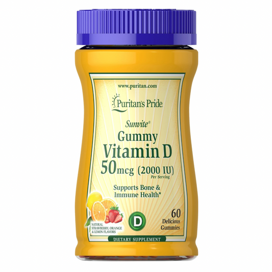 Puritan’s Pride Vitamin D3 Gummies | 2000iu [50 mcg] |  60 Gummies; Exp 03/2027