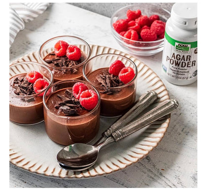 NOW Pure Agar Powder | Vegetarian Substitute for Gelatin | 2oz/57g; Exp 06/2029