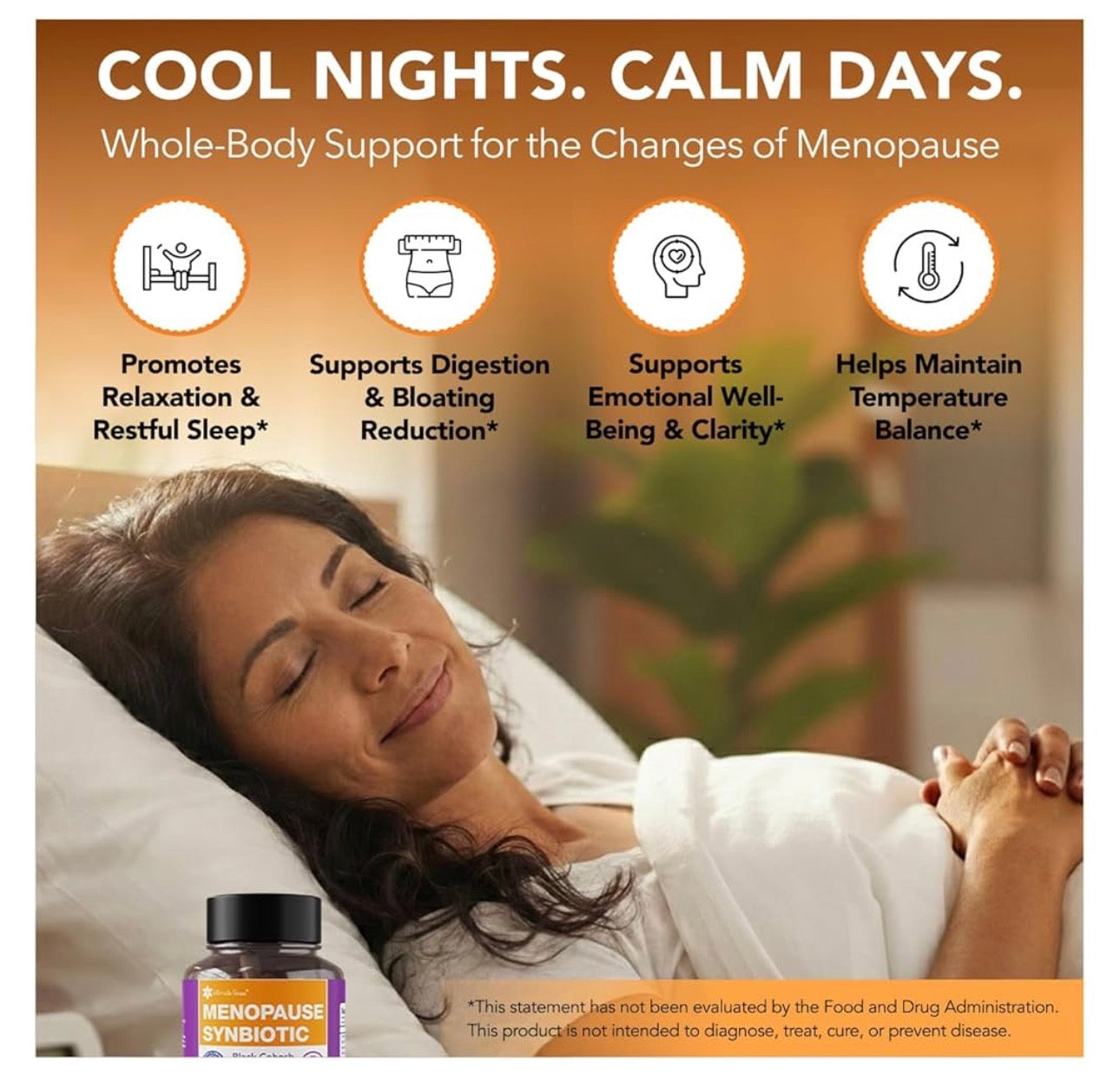 Intimate Rose Menopause Synbiotic with Black Cohosh, Dong Quai, Rhubarb Root, Prebiotic & Probiotic 20 Billion CFU | Complete Menopause Support | Helps Ease Hot Flashes, Night Sweats, Restful Sleep | 60 Capsules; Exp❗️ UNCLEAR 10/2027 👉🏽Check last pic