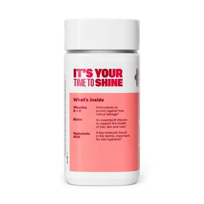 HABIT Hair, Skin & Nails Multivitamin | Vitamins A & C, Biotin, RoseHips, Hyaluronic, Acid | 60 Capsules; Exp 02/2027