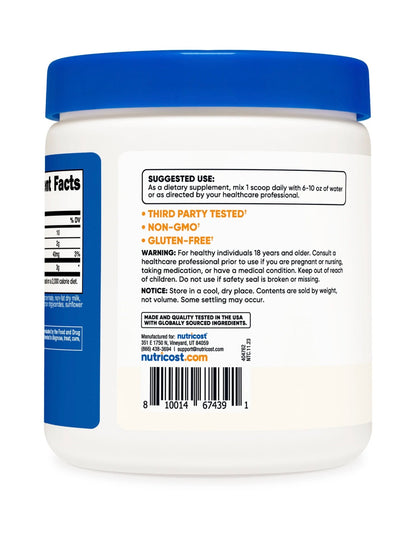 Nutricost Colostrum Powder 8oz | 76 Servings | Lactoferrin & Minimum 30% Immunoglobulins (IgG) |  Bovine Colostrum Similar to Miracle Moo | Unflavored, 227g; Exp 01/2028