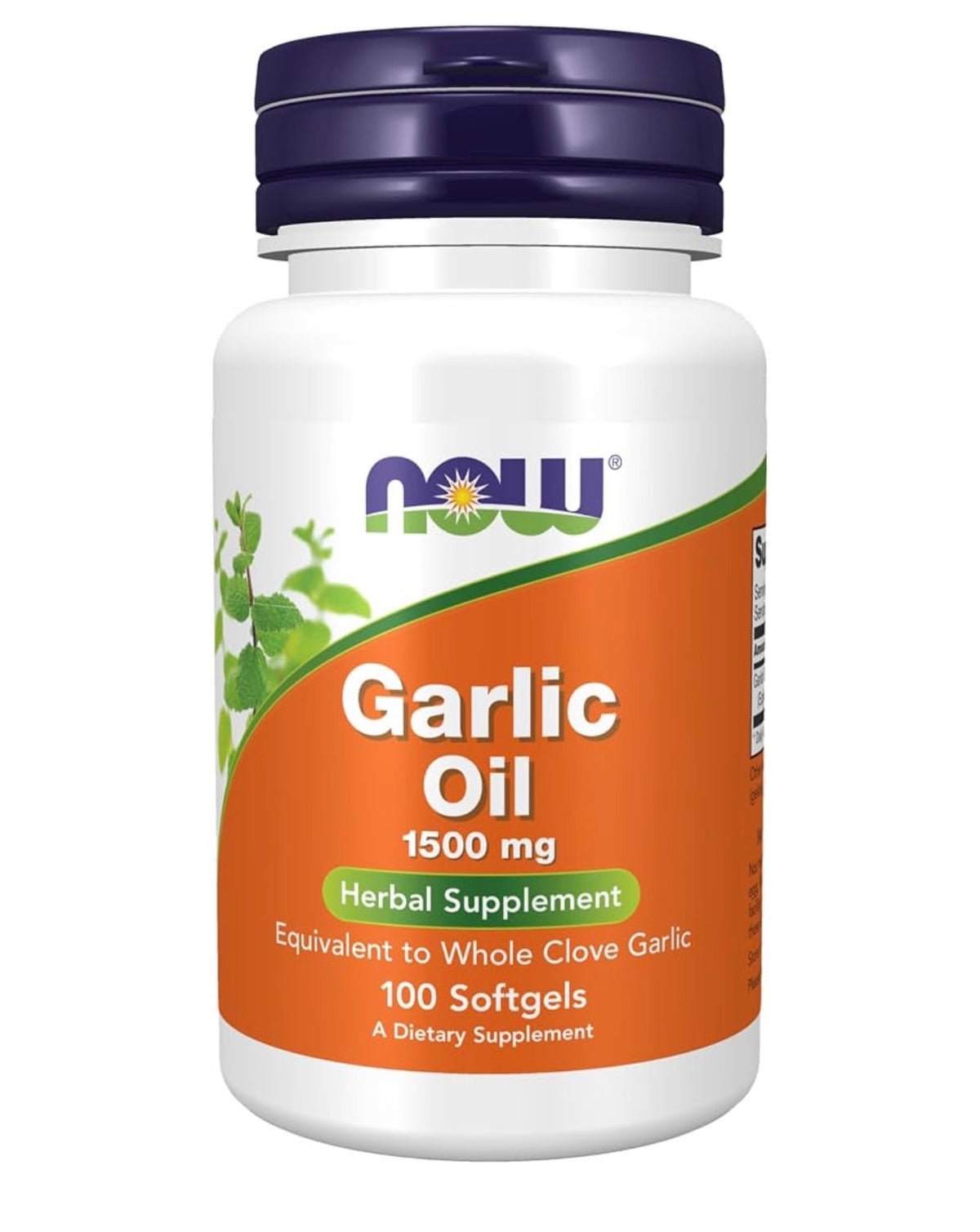 NOW Garlic Oil Concentrate 1500mg per Serving | Supports Heart Health, Reduces Inflammation & Fight Microbes | 100 Softgels; Exp 06/2029