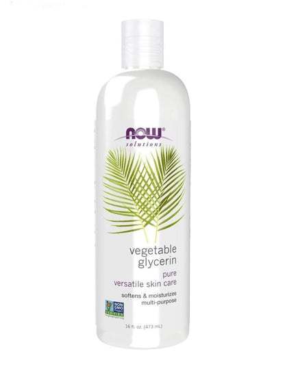 NOW Vegetable Glycerin | 100% Pure | Versatile Skin Care | Softens & Moisturizes | 16oz/473ml; Exp 04/2030