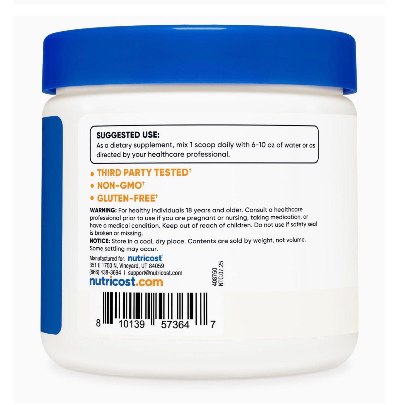 Nutricost's Pure D-Ribose Powder | Supports Energy Production in Your Heart & Muscle | Promotes Muscle Recovery after Exercise | 250g; Exp 03/2028
