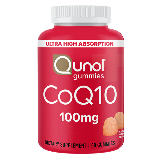 Qunol Co Q-10 (Ubiqinone) 100mg Gummies | Ultra High Absorption | Supports Heart Health | Essential For Energy Production | Creamy Orange Flavor; 60 Gummies Exp 02/2026