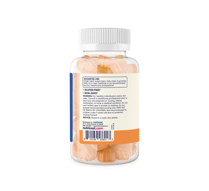 Nutricost Kids Vitamin C Gummies | For Kids (Ages 4+) | Immune Support | 125mg per Gummy | Orange Flavor ~ 60 Gummies; Exp 07/2028