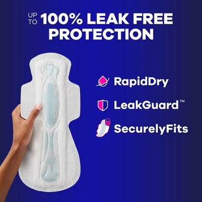 Always Maxi Sanitary Pad Size 5 | for Extra Heavy Flow | Prevents Unwanted Odors with OdorLOCK | Overnight Pads with Wings ~ Unscented; 33 Pads