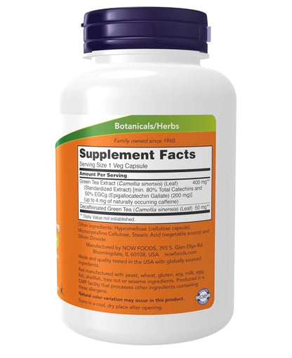 NOW EGCg Green Tea Extract 400mg | Supports Cellular Health | Free Radical Scavenger | 180 Capsules; Exp 04/2030