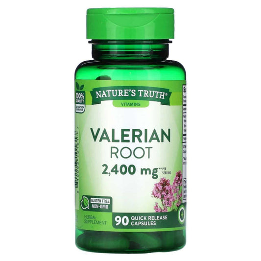 Nature's Truth Valerian Root 2400 mg | Traditionally Used to Support Relaxation and Calmness | 90 Capsules; Exp 04/2027