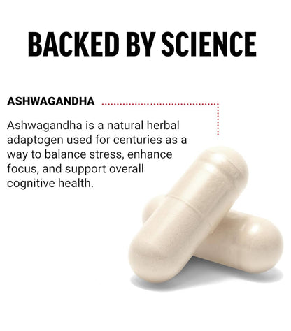 FORCE FACTOR Ashwagandha 600mg | Adaptogens to Support Stress and Cognitive Health | Promotes Calm & Relaxation | 60 Capsules; Exp 03/2028