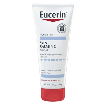 Eucerin Skin Calming Daily Moisturizing Cream for Dry, Itchy Skin, 14oz./396g Tube