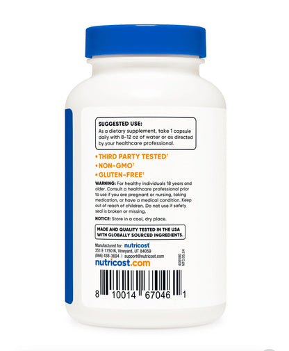 Nutricost Myrrh Extract 650mg | Myrrh Gum Extract; Tree Resin | Anti-inflammatory, Reduces Pain | Antimicrobial | Traditional Digestive Support | 120 Capsules; Exp 10/2027